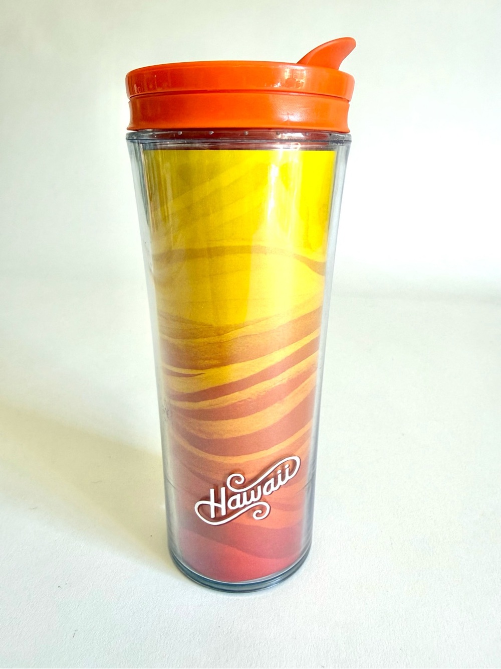 Starbucks Hawaii Regional Collector Lava Flow 12oz Acrylic Travel Cup Mug 2013